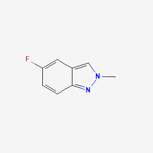 molecular formula C8H7FN2 B580678 5-氟-2-甲基-2H-吲唑 CAS No. 1208470-64-7