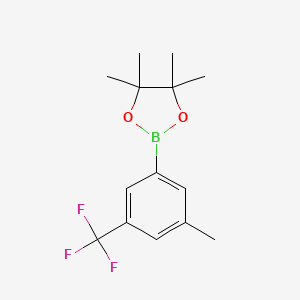4,4,5,5-Tetramethyl-2-(3-methyl-5-(trifluoromethyl)phenyl)-1,3,2-dioxaborolane