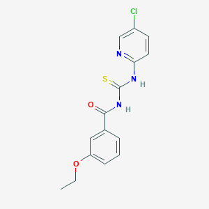 molecular formula C15H14ClN3O2S B5806814 N-[(5-chloropyridin-2-yl)carbamothioyl]-3-ethoxybenzamide 