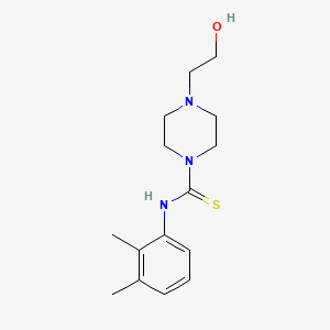 molecular formula C15H23N3OS B5806847 N-(2,3-dimethylphenyl)-4-(2-hydroxyethyl)piperazine-1-carbothioamide 