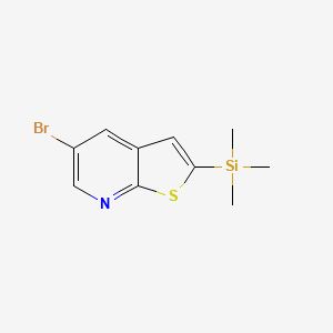 5-Bromo-2-(trimethylsilyl)thieno[2,3-b]pyridine