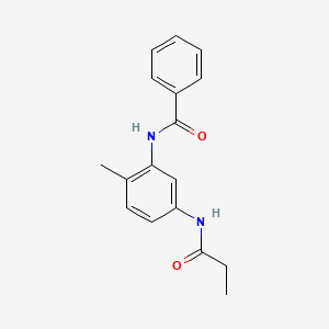 molecular formula C17H18N2O2 B5806854 N-[2-methyl-5-(propanoylamino)phenyl]benzamide 
