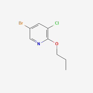 molecular formula C8H9BrClNO B580688 5-Bromo-3-chloro-2-propoxypyridine CAS No. 1245646-07-4
