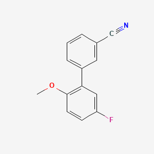 molecular formula C14H10FNO B580713 3-(5-Fluoro-2-methoxyphenyl)benzonitrile CAS No. 1365272-56-5