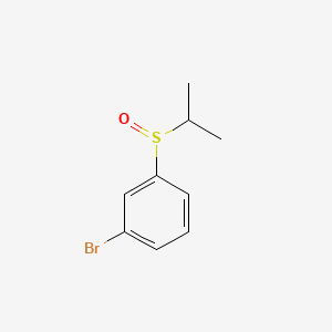 molecular formula C9H11BrOS B580715 1-Bromo-3-(propane-2-sulfinyl)benzene CAS No. 1345471-26-2