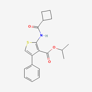 molecular formula C19H21NO3S B5807169 PROPAN-2-YL 2-CYCLOBUTANEAMIDO-4-PHENYLTHIOPHENE-3-CARBOXYLATE 