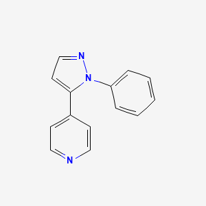 4-(1-phenyl-1H-pyrazol-5-yl)pyridine
