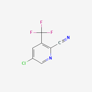 molecular formula C7H2ClF3N2 B580720 5-Chloro-3-(trifluoromethyl)picolinonitrile CAS No. 1214349-71-9