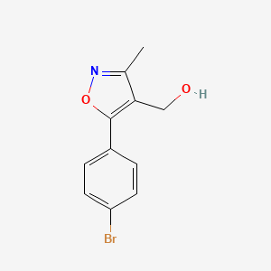 [5-(4-Bromo-phenyl)-3-methyl-isoxazol-4-yl]-methanol
