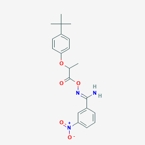 molecular formula C20H23N3O5 B5807246 [(Z)-[amino-(3-nitrophenyl)methylidene]amino] 2-(4-tert-butylphenoxy)propanoate 