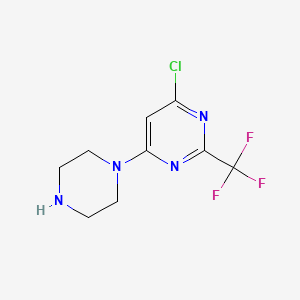 4-Chloro-6-(piperazin-1-yl)-2-(trifluoromethyl)pyrimidine