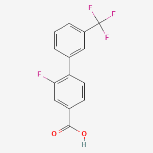 3-Fluoro-4-(3-trifluoromethylphenyl)benzoic acid