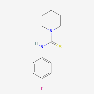 molecular formula C12H15FN2S B5807351 N-(4-fluorophenyl)-1-piperidinecarbothioamide 