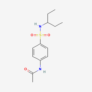 molecular formula C13H20N2O3S B5807360 N-{4-[(PENTAN-3-YL)SULFAMOYL]PHENYL}ACETAMIDE 