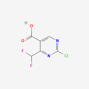 2-Chloro-4-(difluoromethyl)pyrimidine-5-carboxylic acid