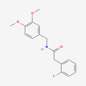 molecular formula C17H18FNO3 B5807390 N-(3,4-dimethoxybenzyl)-2-(2-fluorophenyl)acetamide 