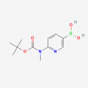 (6-((tert-Butoxycarbonyl)(methyl)amino)pyridin-3-yl)boronic acid