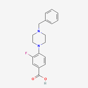 4-(4-Benzyl-1-piperazinyl)-3-fluorobenzoic acid