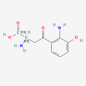 3-Hydroxy-DL-kynurenine-(butyric-1,2-13C2) dihydrobromide