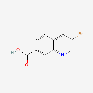 molecular formula C10H6BrNO2 B580755 3-Bromoquinoline-7-carboxylic acid CAS No. 1344046-13-4