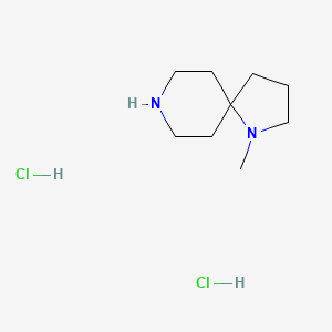 molecular formula C9H20Cl2N2 B580756 1-Methyl-1,8-diazaspiro[4.5]decane dihydrochloride CAS No. 1432679-85-0