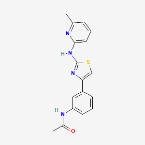 molecular formula C17H16N4OS B5807569 N-(3-{2-[(6-methyl-2-pyridinyl)amino]-1,3-thiazol-4-yl}phenyl)acetamide 