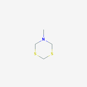 molecular formula C4H9NS2 B058076 5-Methyl-1,3,5-dithiazinane CAS No. 6302-94-9