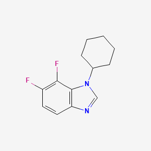 1-Cyclohexyl-6,7-difluoro-1,3-benzodiazole