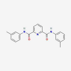 molecular formula C21H19N3O2 B5807752 N,N'-bis(3-methylphenyl)-2,6-pyridinedicarboxamide 
