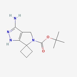 tert-Butyl 3'-amino-1',4'-dihydro-5'H-spiro[cyclobutane-1,6'-pyrrolo[3,4-c]pyrazole]-5'-carboxylate
