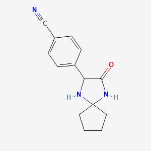 4-(3-Oxo-1,4-diazaspiro[4.4]non-2-yl)benzonitrile