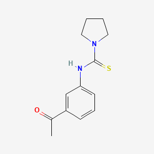 molecular formula C13H16N2OS B5807886 N-(3-acetylphenyl)pyrrolidine-1-carbothioamide 