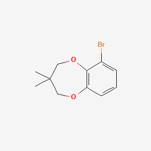 molecular formula C11H13BrO2 B580797 6-Bromo-3,3-dimethyl-2,4-dihydro-1,5-benzodioxepine CAS No. 1345471-22-8