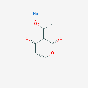 molecular formula C₈H₇NaO₄ B058080 脱氢乙酸钠 CAS No. 4418-26-2