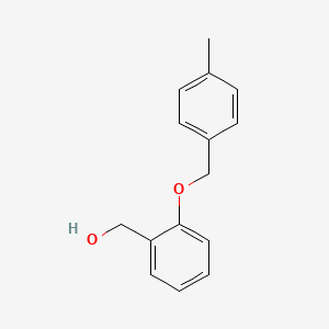 molecular formula C15H16O2 B5808013 [2-[(4-Methylphenyl)methoxy]phenyl]methanol 