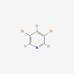 molecular formula C5H3Br2N B580803 3,5-Dibromopyridine-d3 CAS No. 1219799-05-9