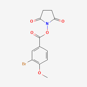 molecular formula C12H10BrNO5 B5808036 2,5-DIOXOPYRROLIDIN-1-YL 3-BROMO-4-METHOXYBENZOATE 