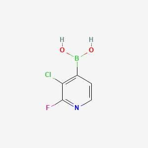 molecular formula C5H4BClFNO2 B580813 (3-Chloro-2-fluoropyridin-4-yl)boronic acid CAS No. 1217500-55-4