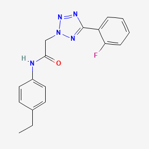molecular formula C17H16FN5O B5808139 N-(4-ETHYLPHENYL)-2-[5-(2-FLUOROPHENYL)-2H-1,2,3,4-TETRAZOL-2-YL]ACETAMIDE 
