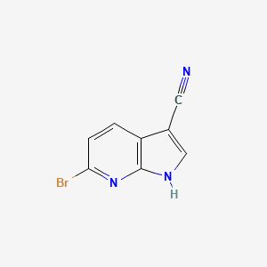 6-Bromo-1h-pyrrolo[2,3-b]pyridine-3-carbonitrile