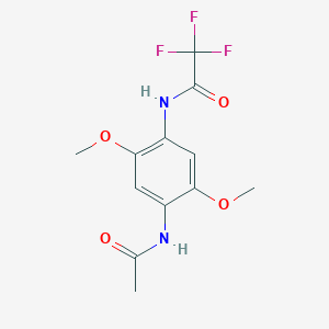 molecular formula C12H13F3N2O4 B5808154 N-(4-acetamido-2,5-dimethoxyphenyl)-2,2,2-trifluoroacetamide 