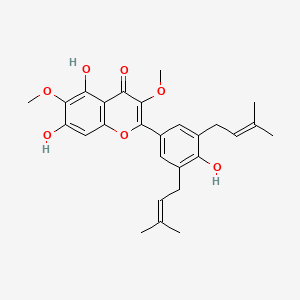 5,7,4'-Trihydroxy-3,6-dimethoxy-3',5'-diprenylflavone