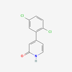 molecular formula C11H7Cl2NO B580818 4-(2,5-Dichlorophenyl)-2-hydroxypyridine CAS No. 1261896-17-6