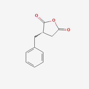 molecular formula C11H10O3 B580819 2-Benzylsuccinic anhydride, (S)- CAS No. 865538-96-1