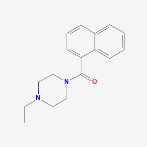 molecular formula C17H20N2O B5808240 (4-ETHYLPIPERAZINO)(1-NAPHTHYL)METHANONE 