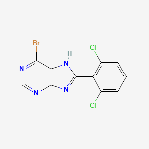 6-Bromo-8-(2,6-dichlorophenyl)-9H-purine