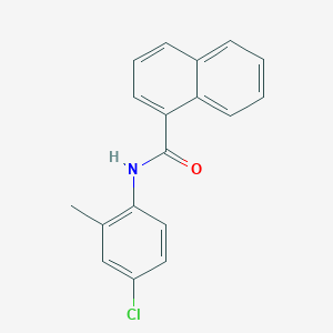 molecular formula C18H14ClNO B5808325 N-(4-chloro-2-methylphenyl)naphthalene-1-carboxamide 