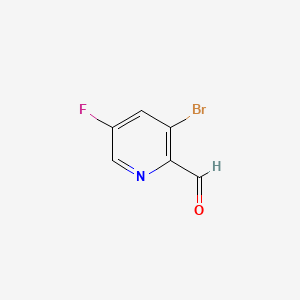 molecular formula C6H3BrFNO B580833 3-bromo-5-fluoropicolinaldehyde CAS No. 1227603-05-5