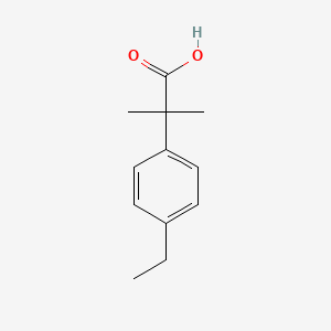 molecular formula C12H16O2 B580834 2-(4-Ethylphenyl)-2-methylpropanoic acid CAS No. 1247119-83-0