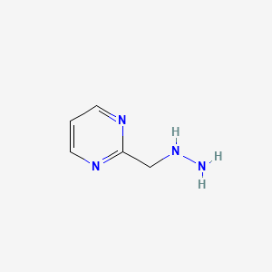 B580846 2-(Hydrazinomethyl)pyrimidine CAS No. 1234616-45-5
